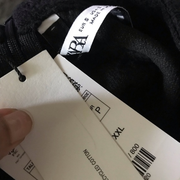 Zara Black Crop Top NWT - Picture 4 of 5
